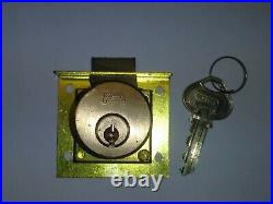 BIG Upright Mills, Caille, Watling Slot Machine Lock & key ORIGINAL HEAVY BRASS