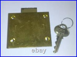 BIG Upright Mills, Caille, Watling Slot Machine Lock & key ORIGINAL HEAVY BRASS