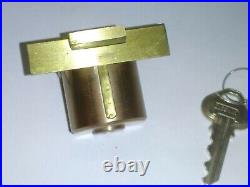 BIG Upright Mills, Caille, Watling Slot Machine Lock & key ORIGINAL HEAVY BRASS