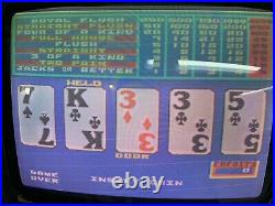 Balleys Poker Slot Machine 1986 25 CENT DRAW POKER Quarter Machine