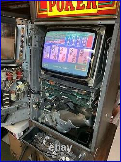 Balleys Poker Slot Machine 1986 25 CENT DRAW POKER Quarter Machine