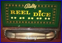 Bally Reel Dice 1-6 Nickel Coin Operated Lighted Slot Machine FULLY WORKING