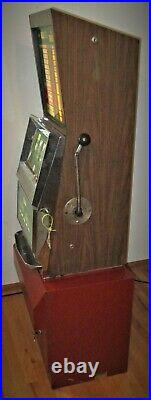 Bally Reel Dice 1-6 Nickel Coin Operated Lighted Slot Machine FULLY WORKING