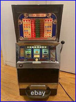 Bally Slot Machine 25 Cents For Sale 809-F In Working Condition