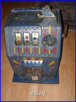 Beautiful Original Antique Pace 5 cent Slot Machine