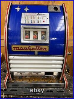 British Mid Century Antique Slot Machine