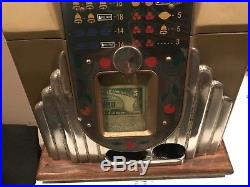 Buckley Mills 10 Cent Bell 3 Reel Slot Machine Coin Op Excellent Look
