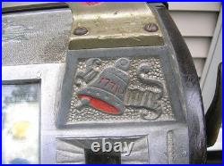 C. 1912 Mills Goosneck 5 Cent Slot Machine In Original Condition Working B/o