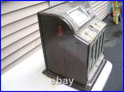 C. 1912 Mills Goosneck 5 Cent Slot Machine In Original Condition Working B/o