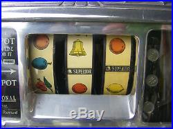 Caille Superior Bell Antique Dime Slot Machine-1928-works-beautiful Condition