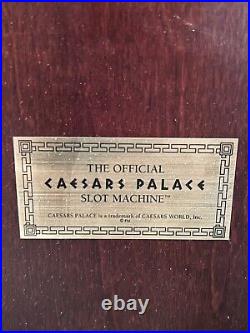 Caesars Palace 1989 Franklin Mint Tabletop Slot Machine Works Great W Tokens