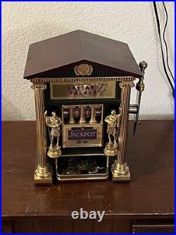 Caesars Palace 1989 Franklin Mint Tabletop Slot Machine Works Great W Tokens