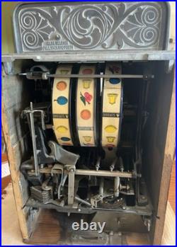 Caille Brothers Superior Bell 5¢ Slot Machine 1930s Original, Working Condition
