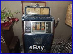 Caillie Bros. Antique 1930's 5 Cent Slot Machine WORKS