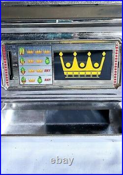 Casino Crown Toy Coin Slot Machine With Ringing Payoff Bell