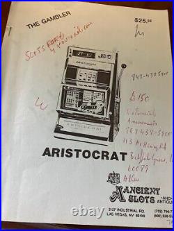 Casino slot machines for sale Aristocrat The Gambler