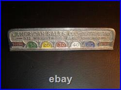 Circa 1930s Skill Game Scoring Marquee, American Sales Co, Chicago, Illinois