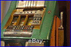 Circa 1947 Mills Novelty 5-cent High Top Slot Machine -Special Award 777 Model