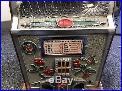 Classic 1930 Rare Mills Poinsettia Slot Machine