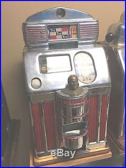 Dollar$ Jennings Light Up Rare Tic Tac Toe Antique Slot Machine