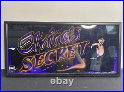 Elvira's Secret Slot Machine Glass Framed and Ready to Hang