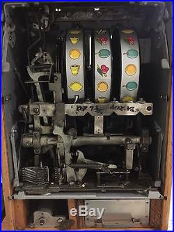 Estate Find 1950's 5 Cent Antique Mills Twenty One Hi-Top Slot Machine, Restored