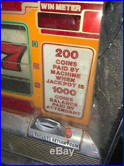 Fair Condition Vintage 25 Cent Slot Machine