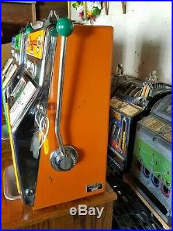 Fitzgerald Buckaroo Slot Machine 25 Cent with Stand 4 Reel