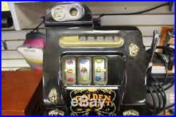 Golden Nugget 25 Cent Slot Machine Mills Novelty Co. PICKUP ONLY
