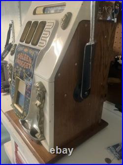 Golden Nugget 25 Cent Slot Machine (needs Work)
