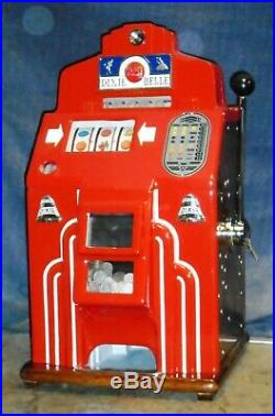 JENNINGS 25-cent DIXIE BELLE antique slot machine, ca 1939