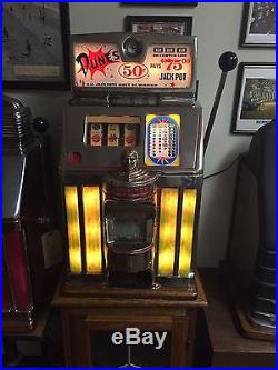 Jennings Governor 50 Cent Slot Machine Dunes Las Vegas Restored