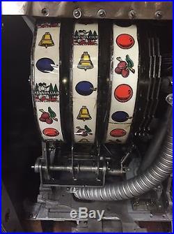 Jennings Nevada Club 5 Cent Continental Slot Machine In Original Condition