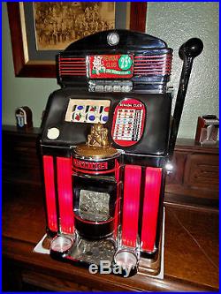 Jennings Nevada Club Chief Light Up 25 Cent Slot Machine! No Reserve