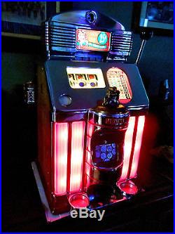 Jennings Nevada Club Chief Light Up 25 Cent Slot Machine! No Reserve