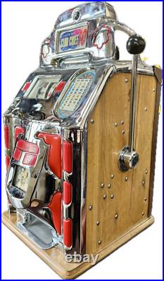 Jennings 10c Club Chief Red Lite Up Slot Machine 1930's