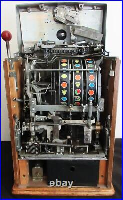 Jennings 10c Lady Luck Tic-Tac-Toe Slot Machine, circa 1940