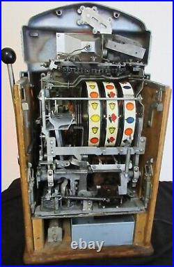 Jennings 10c Red Lite Up Sun Chief Slot Machine, circa 1940