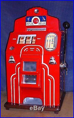 Jennings 25-cent DIXIE BELLE antique slot machine, 1949