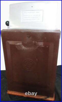 Jennings 25c Green Lite Up Tic-Tac-Toe Slot Machine, Circa 1940's
