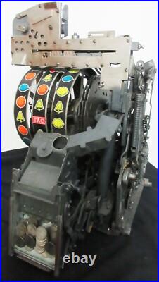 Jennings 25c Green Lite Up Tic-Tac-Toe Slot Machine, Circa 1940's