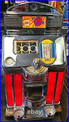 Jennings 25c Lite Up Sun Chief Slot Machine Fully Restored
