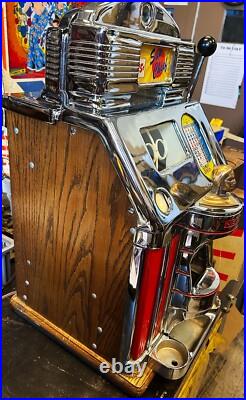 Jennings 25c Lite Up Sun Chief Slot Machine Fully Restored