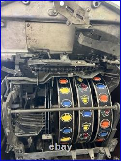 Jennings 25c Mechanical Club Chief Slot Machine Tic Tac Toe 3 Bars Rare AS-IS