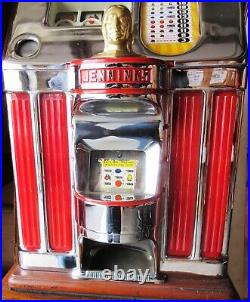 Jennings 25c Red Lite Up Sun Chief Slot Machine