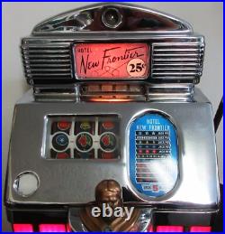 Jennings 25c Red Lite Up Sun Chief Slot Machine, New Frontier Casino