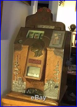 Jennings 4 Star Chief Antique Slot Machine Nickel Original Beauty