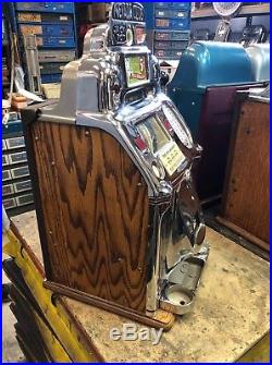 Jennings 5 Cent Slot Machine Nevada Club Std Chief With Handload Jackpot