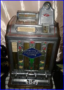 Jennings 5 Cent Today Vendor Antique Slot Machine Coin Operated