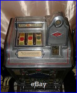 Jennings 5 Cent Today Vendor Antique Slot Machine Coin Operated